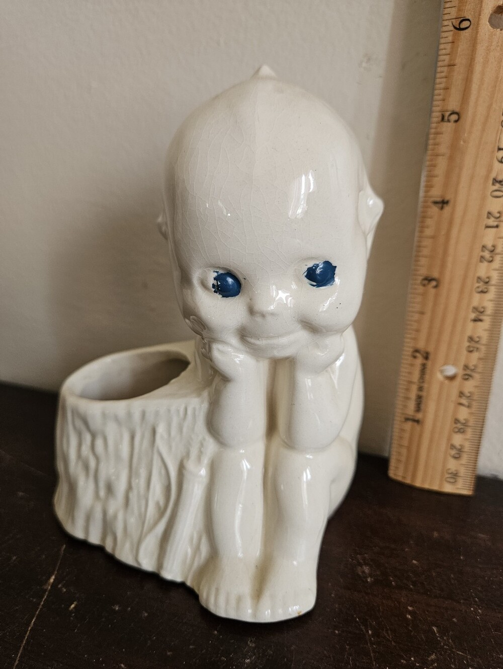 Vtg 1950s Kewpie Cupid Planter. Very Nice.